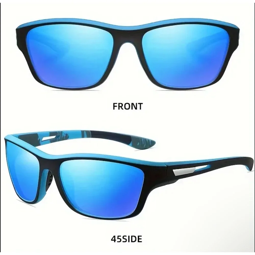 Blue‎ Mirrored Lens Sunglasses Mens Womens Sport Driving Fishing Performance New